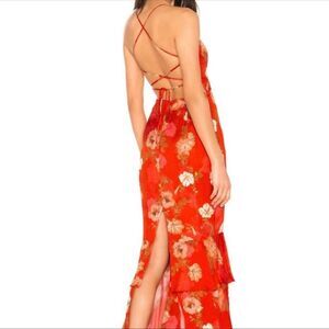 MAJORELLE Marissa Maxi Dress in Red Candy Apple